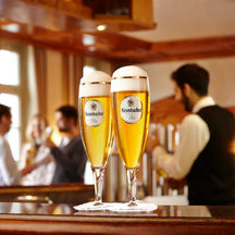 Verres à bière Krombacher sur pied 300 ml - 6 pièces