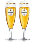  Verres à bière Krombacher sur pied 300 ml - 2 pièces