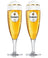  Verres à bière Krombacher sur pied 300 ml - 2 pièces