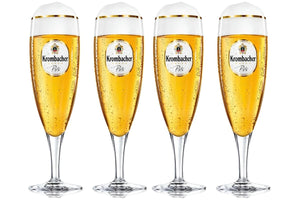 Verre à bière Krombacher sur pied 300 ml - 4 pièces