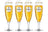 Verre à bière Krombacher sur pied 300 ml - 4 pièces