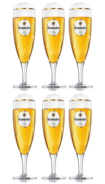 Verres à bière Krombacher sur pied 300 ml - 6 pièces