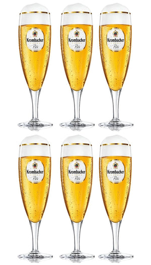 Verres à bière Krombacher sur pied 300 ml - 6 pièces