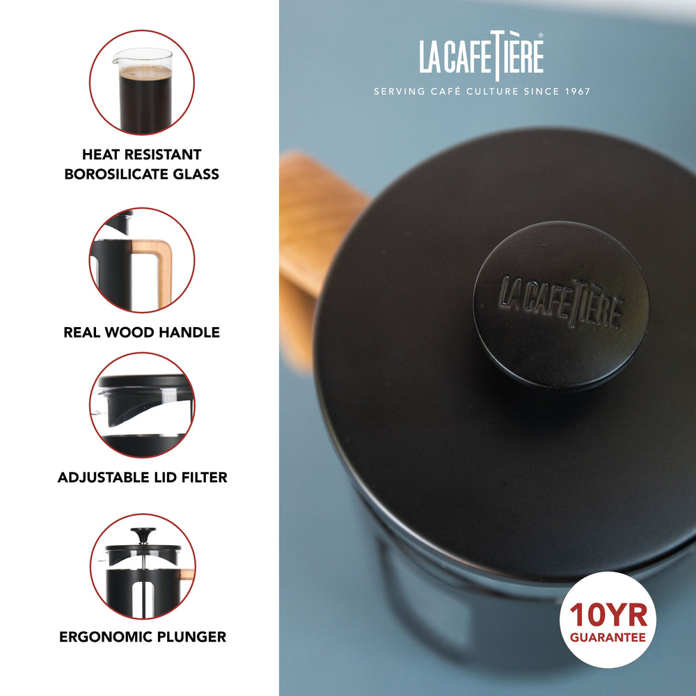 Cafetière La Cafetière - Cafetière a piston - Pisa Noir - 350 ml / 3 Tasses