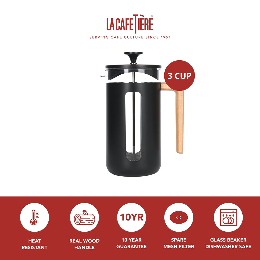 Cafetière La Cafetière - Cafetière a piston - Pisa Noir - 350 ml / 3 Tasses
