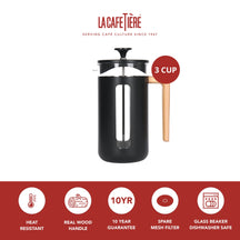 Cafetière La Cafetière - Cafetière a piston - Pisa Noir - 350 ml / 3 Tasses