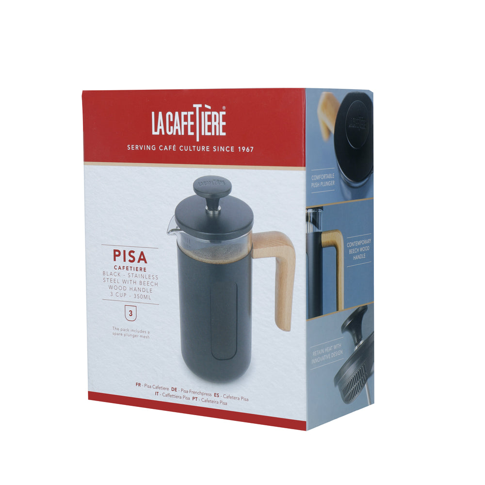 Cafetière La Cafetière - Cafetière a piston - Pisa Noir - 350 ml / 3 Tasses