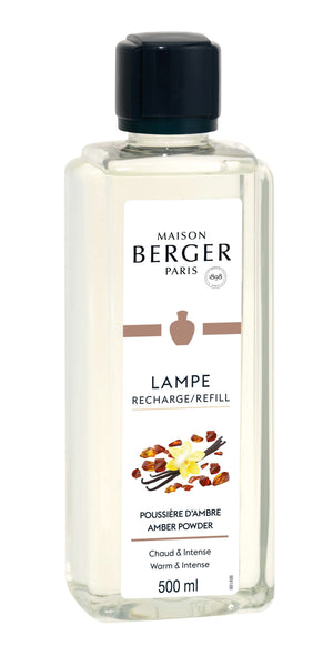 Recharge parfum Maison Berger - pour lampe à parfum - Poudre d'ambre - 500 ml