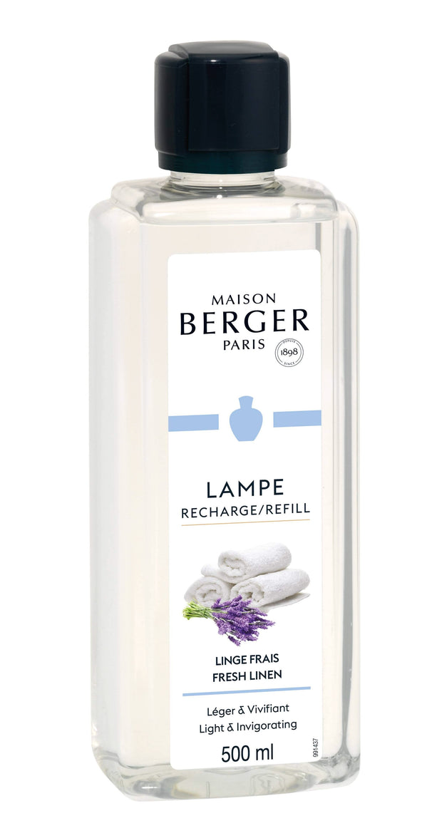 Recharge Lampe Berger Maison Berger - pour lampe à parfum - Linge Frais - 500 ml