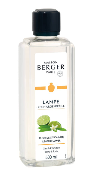 Recharge parfum Maison Berger - Lampe à parfum - Fleur de citron - 500 ml