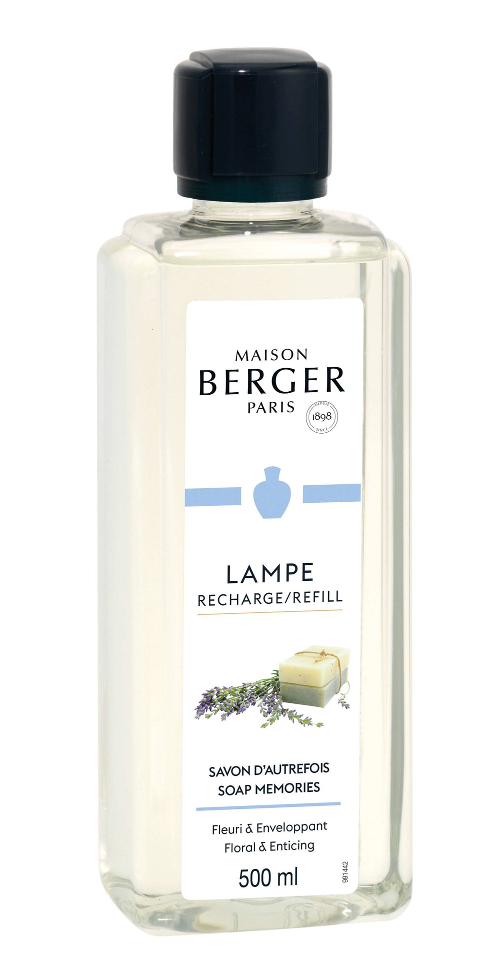 Recharge Maison Berger - pour lampe à parfum - Souvenirs de savon - 500 ml