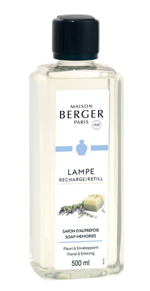 Recharge Maison Berger - pour lampe à parfum - Souvenirs de savon - 500 ml