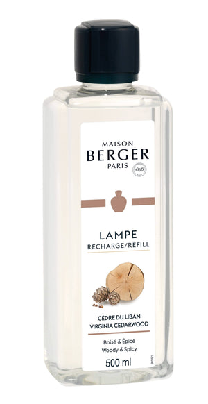 Recharge Maison Berger - Lampe à parfum - Cèdre de Virginie - 500 ml