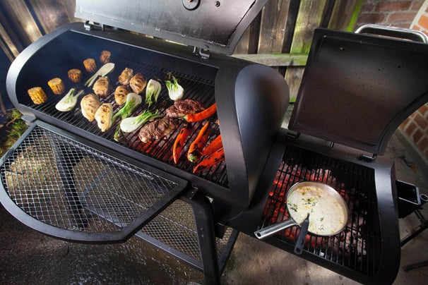 Landmann BBQ / Fumeur Vinson 400 - Barbecue à charbon - Surface de cuisson 88 x 44 cm