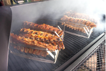 Landmann BBQ / Fumeur Vinson 400 - Barbecue à charbon - Surface de cuisson 88 x 44 cm