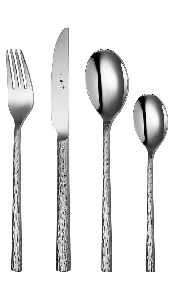 Ensemble de couverts Sola - En inox 18/10 - Lausanne - 6 personnes - 24 pièces