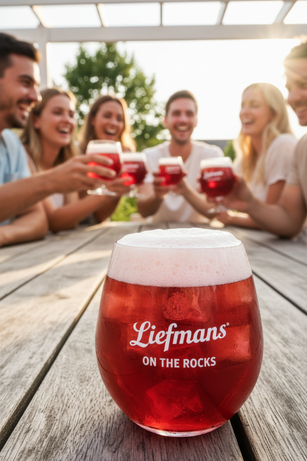 Set de verres à bière Liefmans - Bière fruitée - Fruitesse - 25 cl - 6 pièces