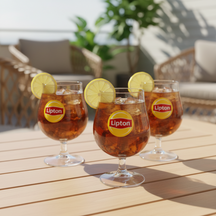 Lipton Ice Tea Verres sphériques - Transparent - 250 ml - Lot de 6