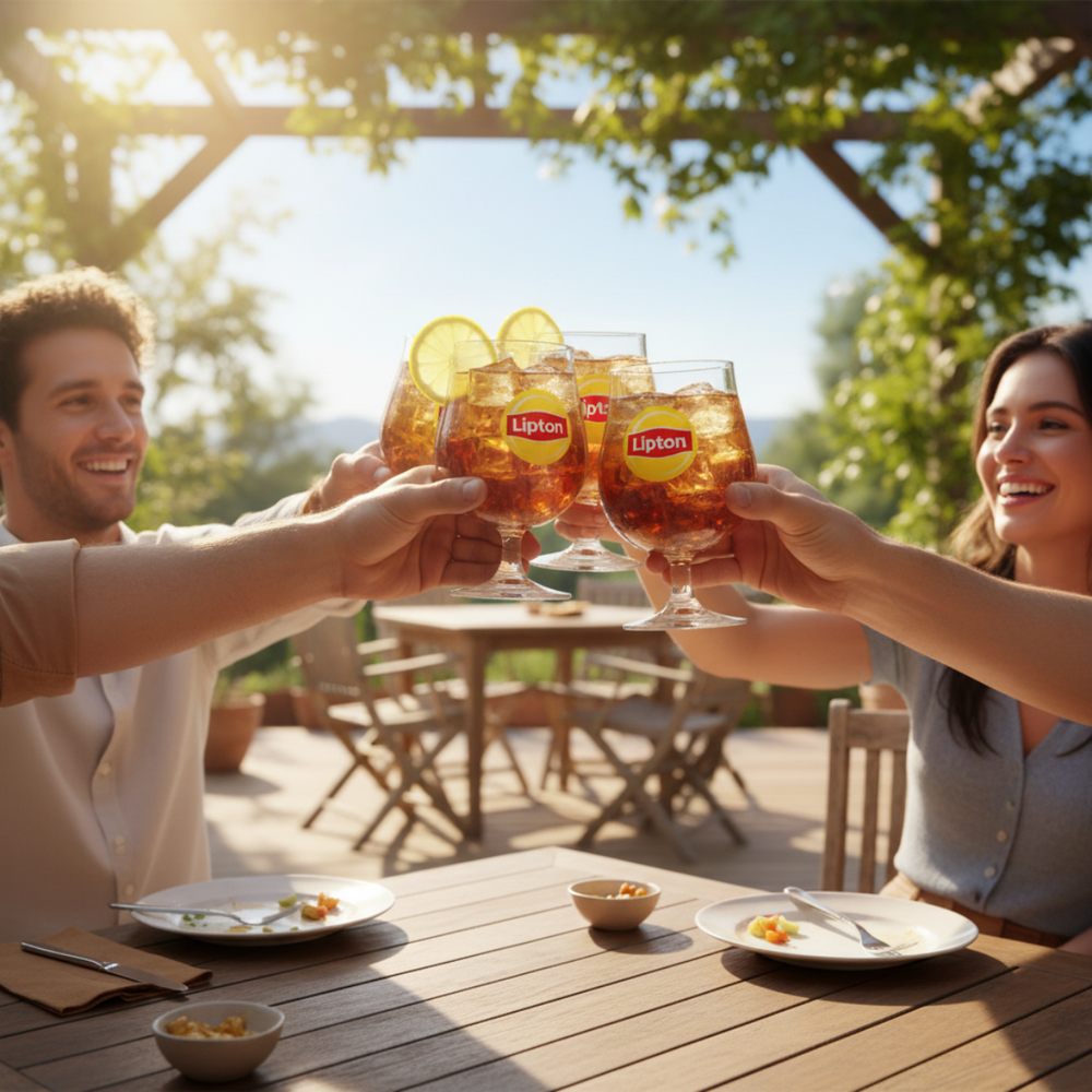 Lipton Ice Tea Verres sphériques - Transparent - 250 ml - Lot de 6
