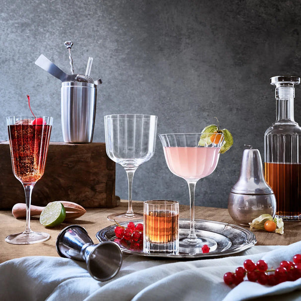Set de verres a vin Bormioli - Verres a champagne - Bach - 21 cl - 4 pièces