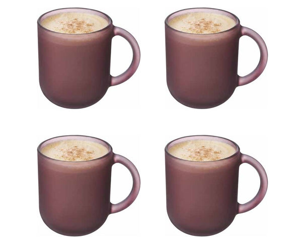 Luminarc Verres à café / Verres à thé avec anse Moka Delice Cherry - 250 ml - 4 pièces