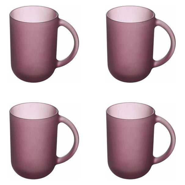 Luminarc Verres à café / Verres à thé avec anse Moka Delice Cherry - 320 ml - 4 pièces