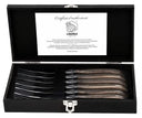 Ensemble de fourchettes a steak Laguiole - en bois d'olivier - 22 cm - 6 pièces