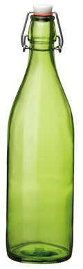 Bouteille à bouchon mécanique Bormioli Rocco Giara - Vert - 1 litre