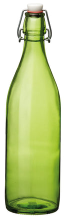 Bouteille à bouchon mécanique Bormioli Rocco Giara - Vert - 1 litre