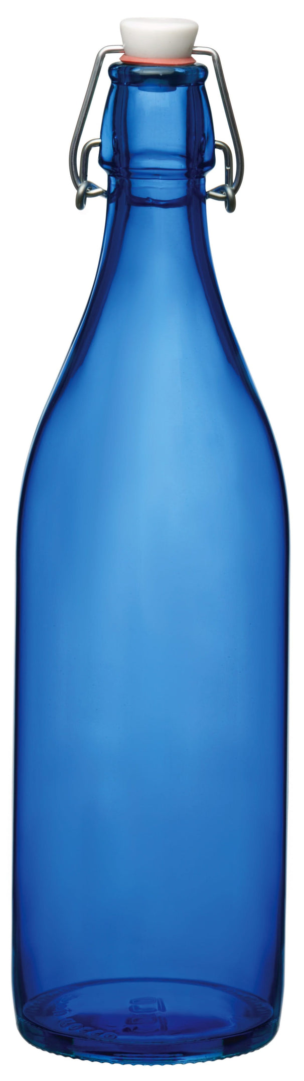Bouteille à bouchon mécanique Bormioli Rocco Giara - Bleu foncé - 1 litre