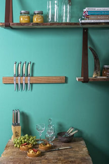 Barre magnétique a couteaux Laguiole Style de Vie - Mural - Chêne - 50 cm