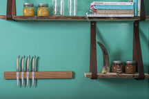 Barre magnétique a couteaux Laguiole Style de Vie - Mural - Chêne - 50 cm