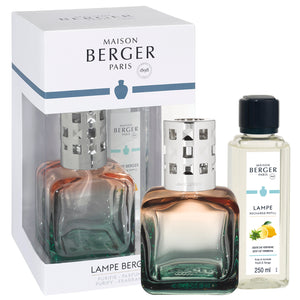 Coffret Lampe Berger Maison Berger - Glaçon Pêche/Verte - Zeste de Verveine