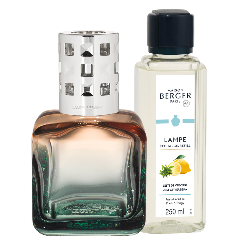 Coffret Lampe Berger Maison Berger - Glaçon Pêche/Verte - Zeste de Verveine