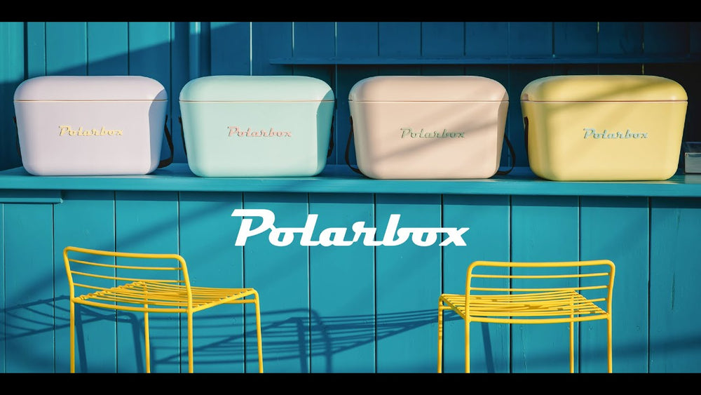 Glacière Polarbox - Glacière avec bandoulière - Marine-Moutarde - 20 litres
