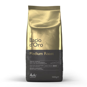 Melitta Grains de café / Grains d'espresso Bacio d'Oro - Torréfaction moyenne - 1 kg