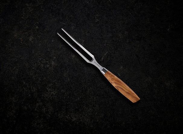 Fourchette à viande Messermeister Oliva Luxe bois d'olivier 16 cm