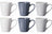 Ensemble de mugs Cookinglife - Mugs en porcelaine - Siaki - 350 ml - 6 pieces