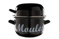 Casserole à moules Cosy & Trendy - en acier émaillé - Noir - ø 18 cm