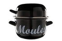 Casserole à moules Cosy & Trendy - en acier émaillé - Noir - ø 18 cm