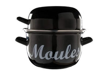 Casserole à moules Cosy & Trendy - en acier émaillé - Noir - ø 18 cm