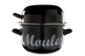 Casserole à moules Cosy & Trendy - en acier émaillé - Noir - ø 18 cm