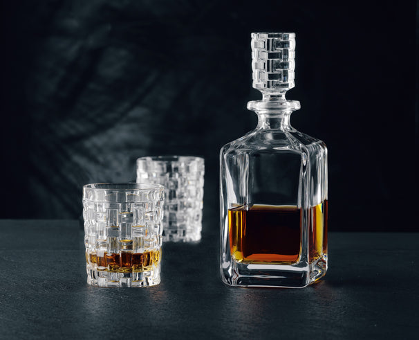 Set à whisky Nachtmann Bossa Nova 3 pièces - Carafe 750 ml & 2 verres à whisky 330 ml