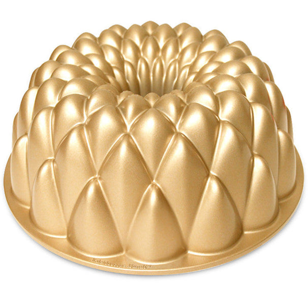 Moule à Bundt Nordic Ware Kaleidoscope Or - Aluminium coulé - ø 23 cm