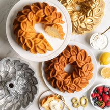 Moule à Bundt Nordic Ware Laurel Wreath Or - Aluminium coulé - ø 27 cm