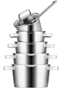 Set de casseroles Sola - Casseroles en inox - Diamond - Ø16-24 cm - 5 pièces