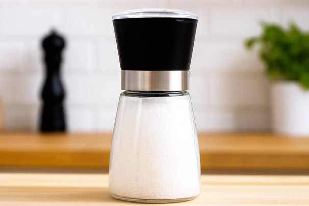 Ensemble de moulins à poivre et à sel Cookinglife - en verre - 13 cm - 2 pièces