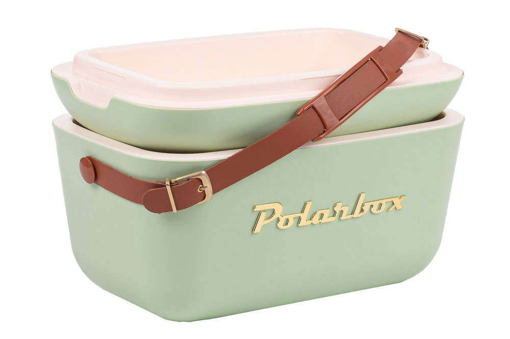 Glacière Polarbox - Glacière avec Bandoulière - Olive Green-Gold - 20 litres
