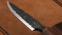 Set de housses pour couteaux Forged - en cuir pull-up - 8 couteaux - 5 pièces