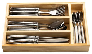 Ensemble de couverts Laguiole Style De Vie - en inox - 6 personnes - 24 pièces
